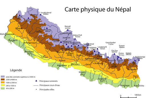 CARTE NEPAL