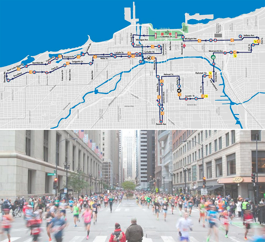 MARATHON DE CHICAGO 2023 Contrastes Running Marathons & Trails